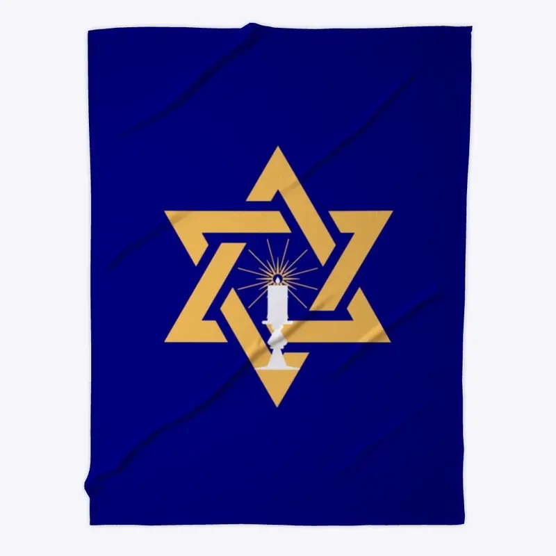 Magen David Wisdom Pillow or Blanket